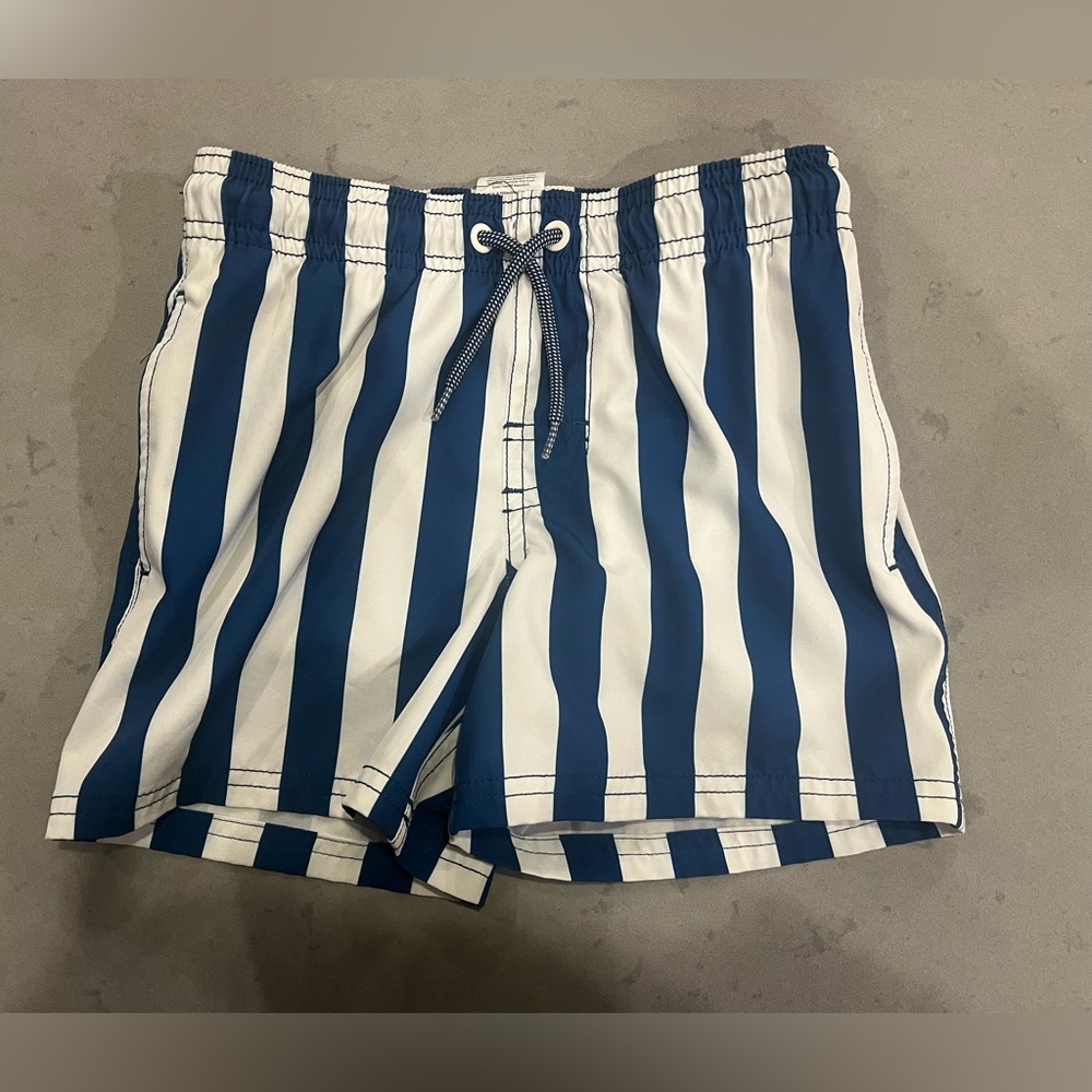 wonder nation Blue & White Vertical Stripe Athletic Shorts